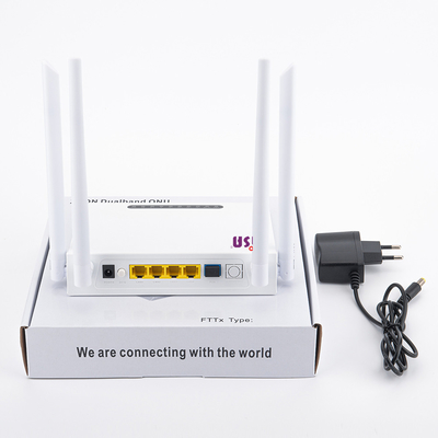 Bộ định tuyến WIFI CE SC APC UPC X Pon Onu 4GE 802.11B / G / N / AC 1200M